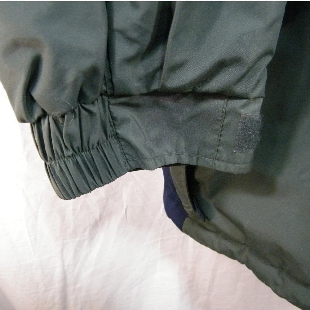 Columbia Sportswear Insulated Parka‎ Jacket Mens XXL Green Blue Colorblock Vtg